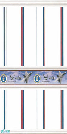Sims 2 — Airforce by devilishdawn — A border with the airforce