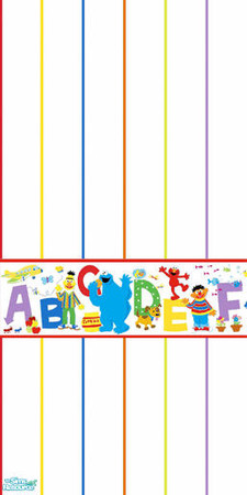 Sims 2 — TL - Sesame Street Grow-Up ABCWall10f4 by TabbyLou — ABC's Wallpaper 1 of 4 for Growing Up with Sesame Street