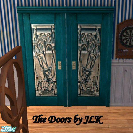 Sims 2 — The Doors - Beach Bum by bunny8675309 —  Smell the salt air? Thru the glass of these doors you can see the waves