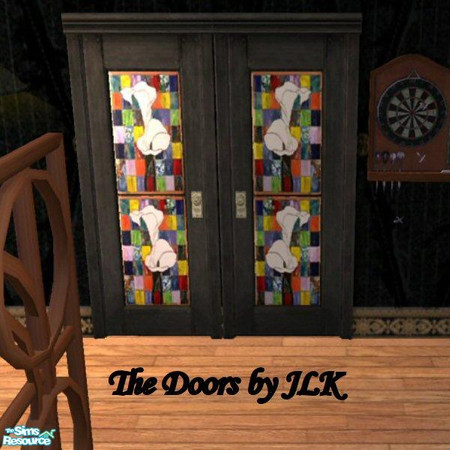 Sims 2 — The Doors - Flowers by bunny8675309 —  Flowers on a masaic background.