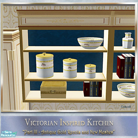 Sims 2 — Victorian Kitchen III - Cabinet 04 by Cashcraft — Part III of my Victorian Inspired Kitchen, features antique