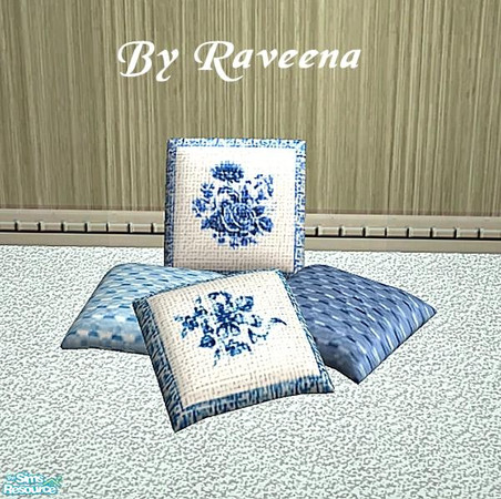 Sims 2 — Floor Cushions - 16 by Raveena — Part of the Floor Cushion Set. You need Sunair's mesh for this file to work in