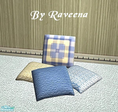 Sims 2 — Floor Cushions - 03 by Raveena — Part of the Floor Cushion Set. You need Sunair's mesh for this file to work in