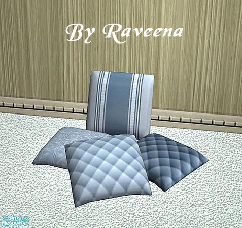 Sims 2 — Floor Cushions - 05 by Raveena — Part of the Floor Cushion Set. You need Sunair's mesh for this file to work in