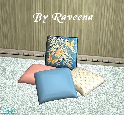 Sims 2 — Floor Cushions - 15 by Raveena — Part of the Floor Cushion Set. You need Sunair's mesh for this file to work in