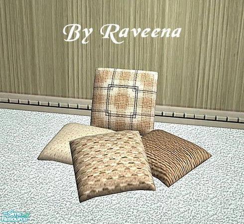 Sims 2 — Floor Cushions - 02 by Raveena — Part of the Floor Cushion Set. You need Sunair's mesh for this file to work in