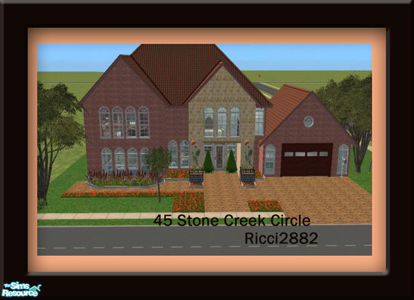 Sims 2 — 45 Stone Creek Circle by TheNumbersWoman — This is a small lot for your established but not really rich Sim