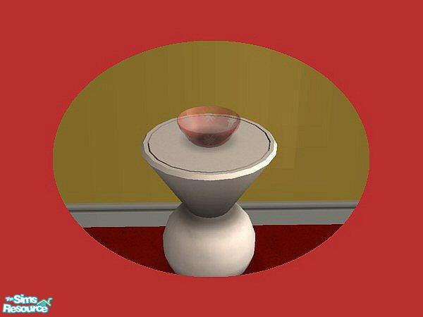 Sims 2 — Glass Bowls - Red by hatshepsut — Please handle with care. Any breakages must be paid for.