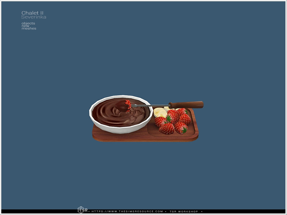 Severinka_'s Chalet II - fondue plate with fruits