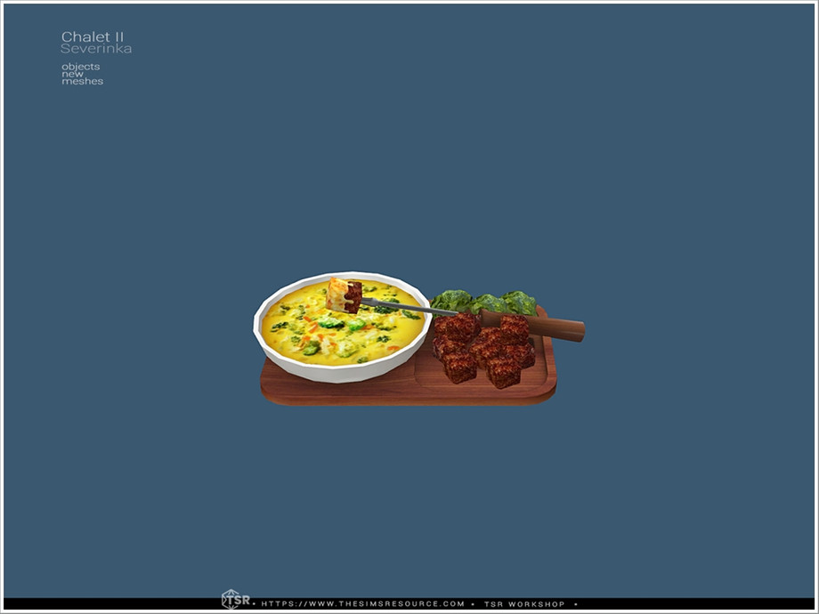 Severinka_'s Chalet II - fondue plate with meat