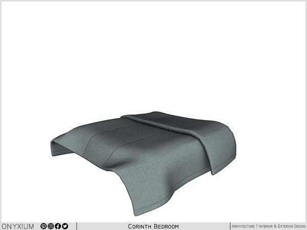 Sims 3 — Corinth Bed Blanket by Onyxium — Onyxium@TSR Design Workshop Bedroom Collection - Belong To The 2024 Year