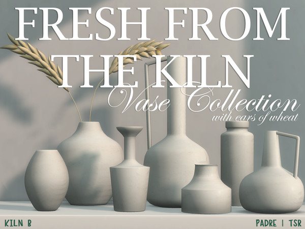 Sims 4 — Fresh from the Kiln - Vase 12 by Padre — Elegant and easy, Fresh from the Kiln provides a vase for every