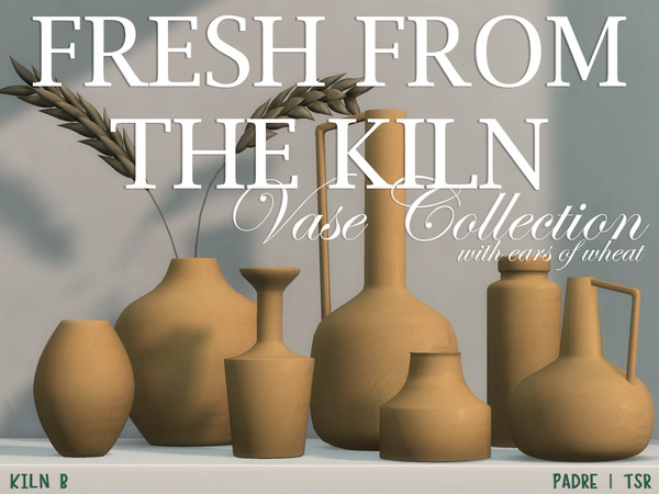 Sims 4 — Fresh from the Kiln - Vase 7 by Padre — Elegant and easy, Fresh from the Kiln provides a vase for every