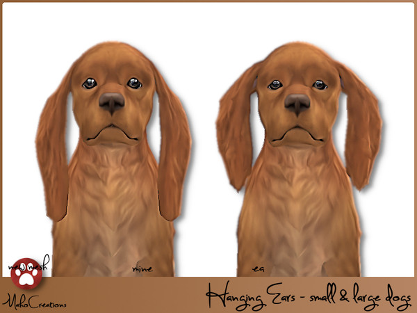 Sims 4 — Hanging Ears - small dog by MahoCreations — 