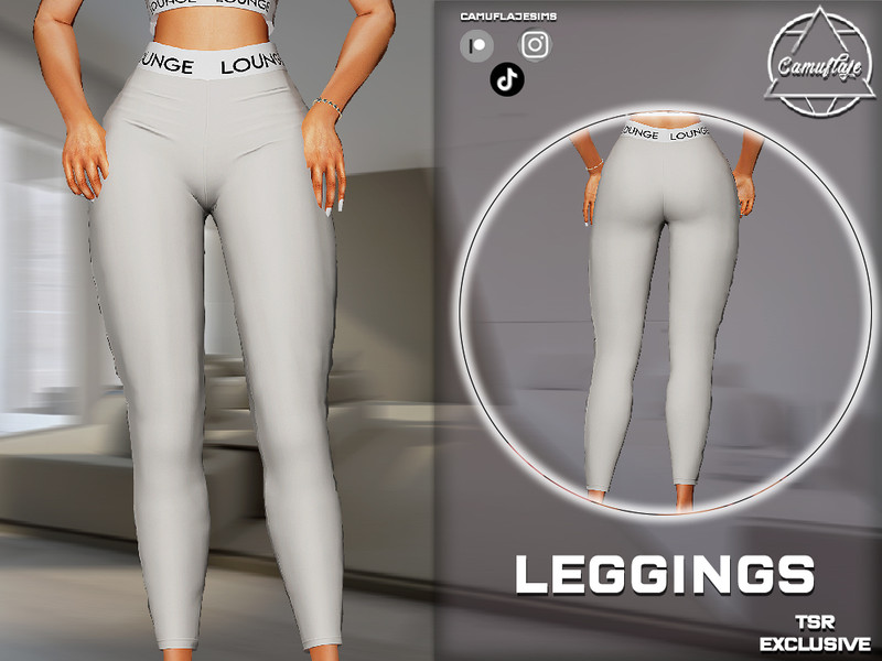 The Sims Resource - SET 389 - Lounge Leggings