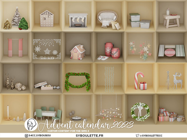 Sims 4 — Advent Calendar 2023 - Storage box | holiday winterfest christmas by Syboubou — This year, my followers voted