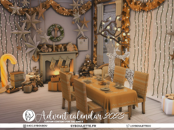 Sims 4 — Advent Calendar 2023 - Ceiling decoration light (tall) | holiday winterfest christmas by Syboubou — This year,