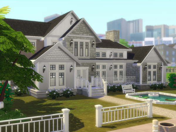 Sims 4 — Modern FarmHouse X by gabi892 — Large family villa on 2 floors