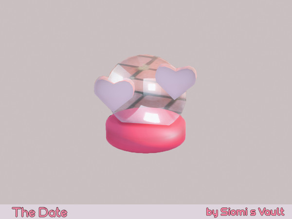 Sims 4 — The Date - Table Decor by siomisvault — I made this set that is part of the Love Cafe I hope you like it