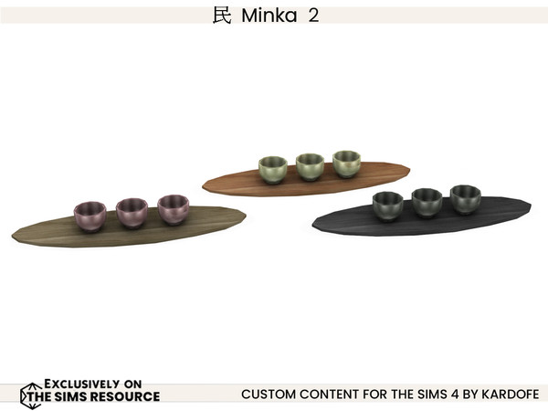 Sims 4 — kardofe_Minka_Bowls by kardofe — Second part of this room, which is a free interpretation of an old Japanese