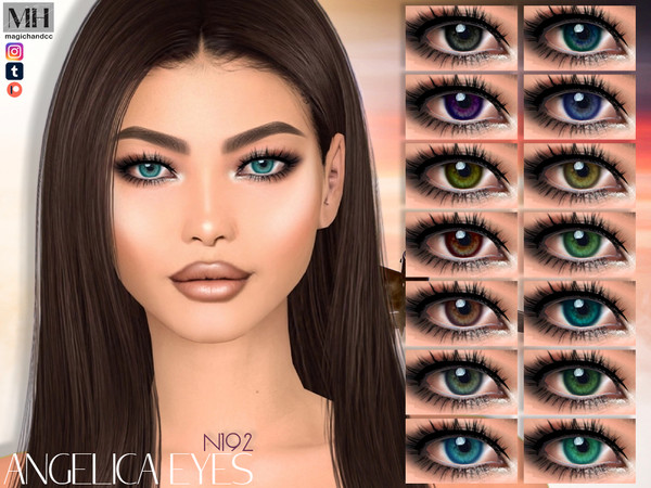 Sims 4 — Angelica Eyes N192 by MagicHand — Beautiful eyes for males and females in 16 colors - HQ Compatible.