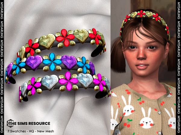 Sims 4 — heart headband na386 Child by Mydarling20 — new mesh