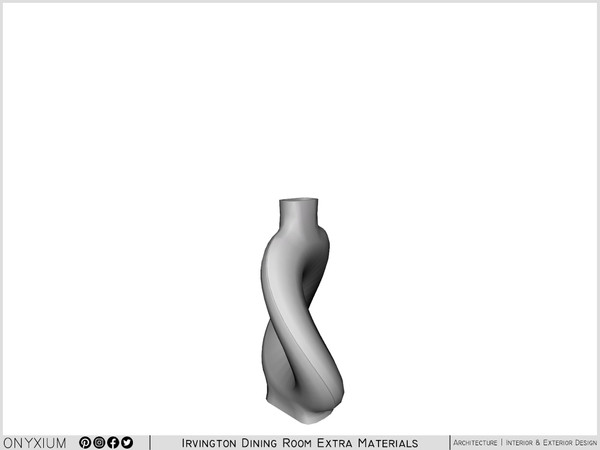Sims 3 — Irvington Vase Perforated Twisted by Onyxium — Onyxium@TSR Design Workshop Dining Room Collection - Belong To