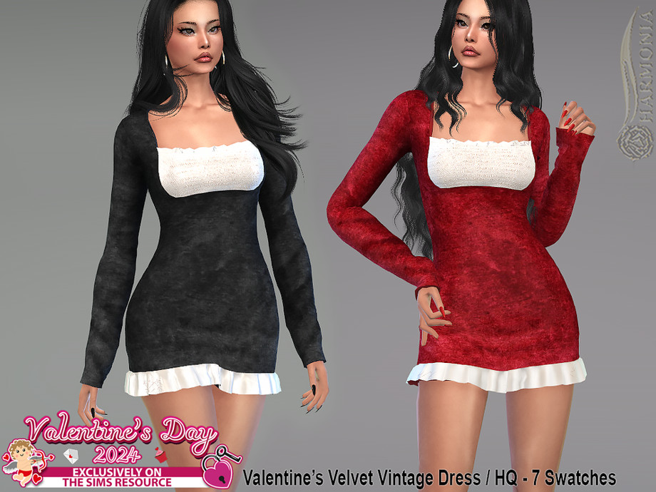 Harmonia's Valentine's Velvet Vintage Dress