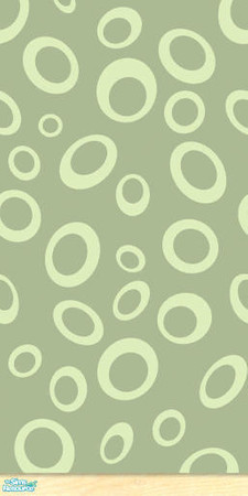 Sims 2 — "Bubbles!" Wallpaper by prin6je — Green wallpaper to match the "Bubbles!" set.