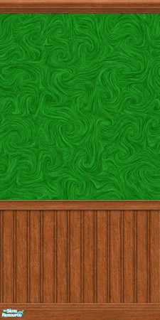 Sims 2 — MDP Green Swirl Panels in Medium by MelandStv — There are 20 colourful walls in this set. They are part of my