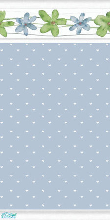 Sims 2 — Flowers by devilishdawn — Flowers on blue heart paper