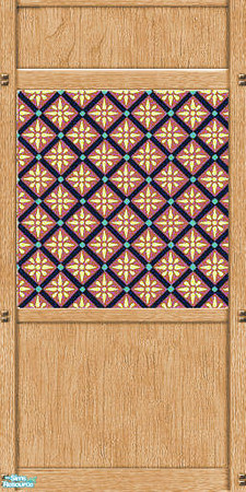 Sims 2 — Maxis Match: Antique Mission in Peach by c_literati — Wood trim to match the Maxis Mission objects in Open for