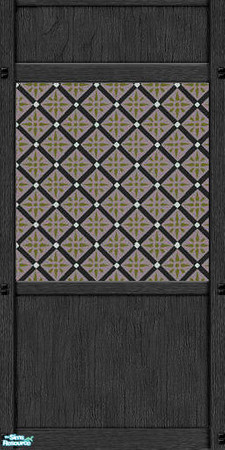 Sims 2 — Maxis Match: Antique Mission in Navy by c_literati — Wood trim to match the Maxis Mission objects in Open for