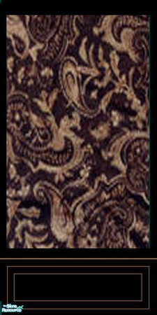 Sims 2 — brown paisley wall  by daisylee — designed for Haunted Hollow