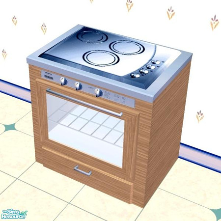 Sims 2 — Ashley Kitchen Stove by Raveena — Part of the Ashley Kitchen Set. You will need BitsyBus's mesh for this file to
