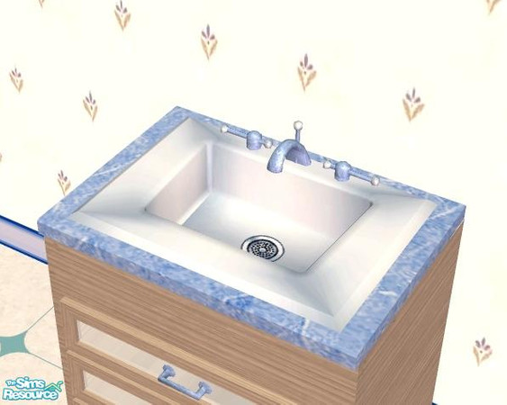 Sims 2 — Ashley Kitchen Sink by Raveena — Part of the Ashley Kitchen Set. You will need BitsyBus's mesh for this file to