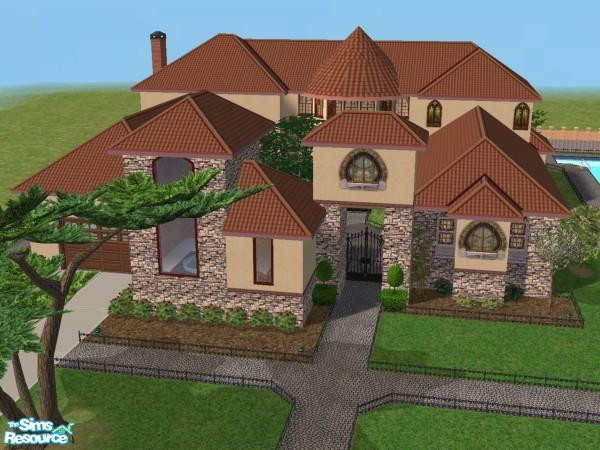 Sims 2 — Modern Mediterranean by Kristen408 — A Mediterranean style home with modern furnishings from Glamour Life. This