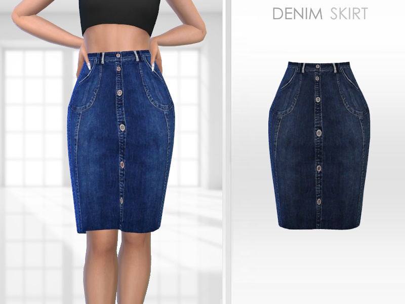 Puresim's Denim Skirt