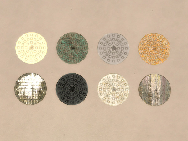 Sims 4 — Circular Manhole Cover by Cyclonesue — Decorative drain cover - repeat buy enabled. Can be found under decor