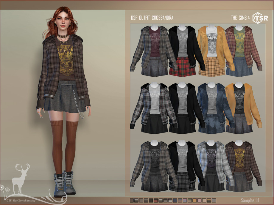 The Sims Resource - OUTFIT CROSSANDRA