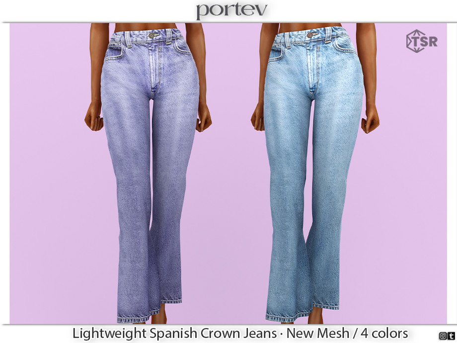 The Sims Resource - Lightweight Spanish Crown Jeans
