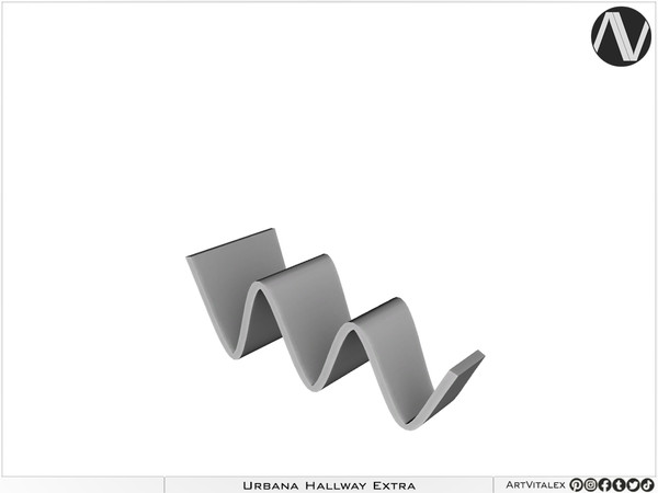 Sims 4 — Urbana Decor Wave Shaped by ArtVitalex — Hallway Collection All rights reserved - Belong to 2024 ArtVitalex@TSR