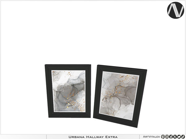 Sims 4 — Urbana Painting Frames by ArtVitalex — Hallway Collection All rights reserved - Belong to 2024 ArtVitalex@TSR -