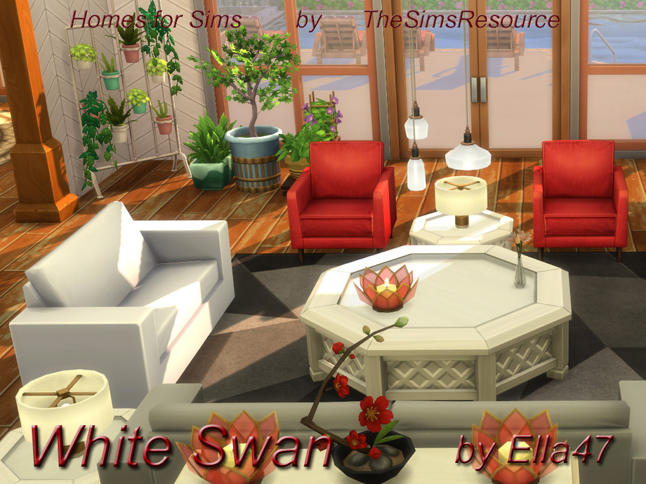 Sims 4 Rocking Swancc The Sims Resource | White Swan