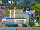Sims 4 — "Blue basalt" NoCC by LilyWild — This is the home of my beloved family in Sims 4. A cozy and