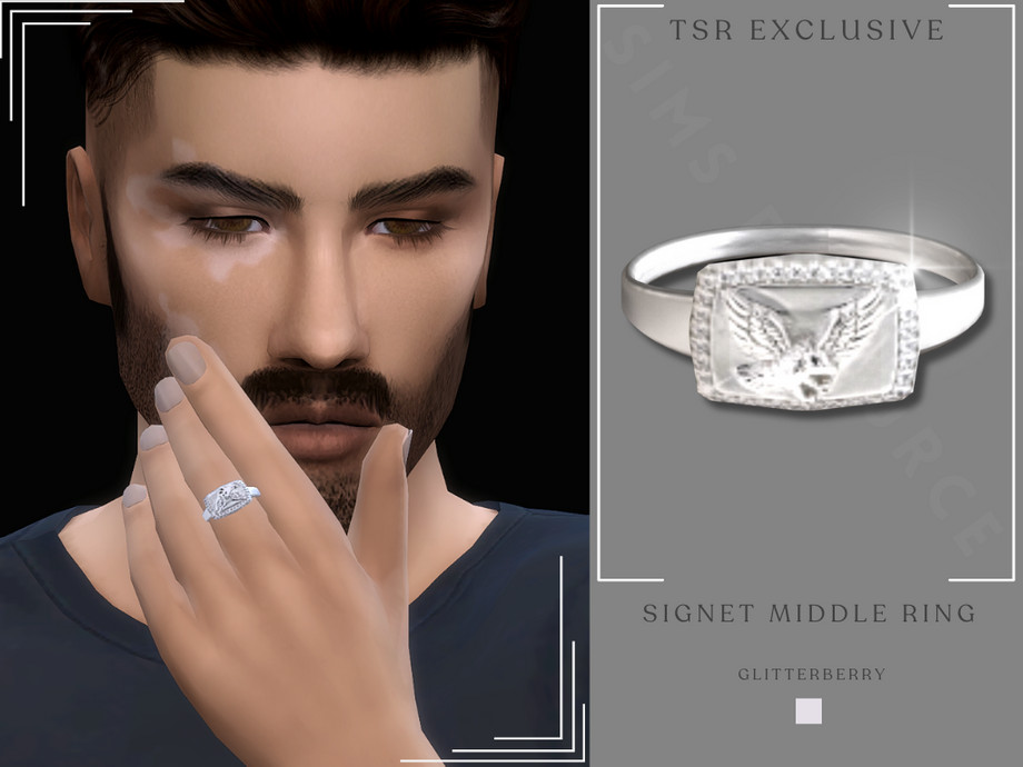The Sims Resource - Signet Middle Ring