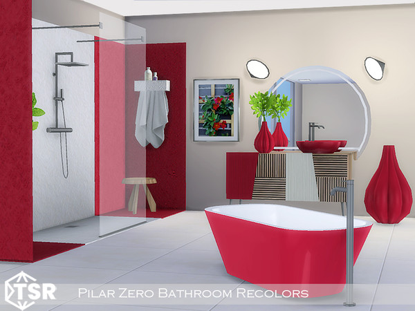 Sims 4 — Zero 2 Bathroom Racolors by Pilar — Created by Pilar for TSR sims4