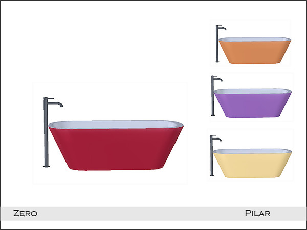 Sims 4 — Pilar Zero Tub2 Recolor by Pilar — Created by Pilar for TSR sims4