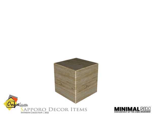 Sims 3 — MinimalSIM | Sapporo Wooden Stand Tall by Onyxium — Onyxium@TSR Design Workshop Decoration Collection - Belong