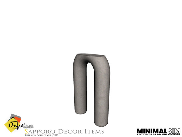 Sims 3 — MinimalSIM | Sapporo Inverted U Shaped Vase by Onyxium — Onyxium@TSR Design Workshop Decoration Collection -